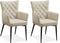 MX Sofa Eetkamerstoel Fleur - Toffee (set van 2 stoelen)