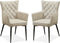 MX Sofa Eetkamerstoel Fleur - Toffee (set van 2 stoelen)