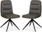 MX Sofa Eetkamerstoel Giza - Antraciet (set van 2 stoelen)
