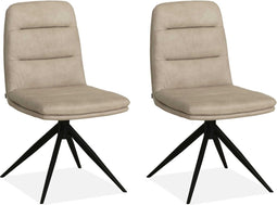 MX Sofa Eetkamerstoel Giza - Sand (set van 2 stoelen)