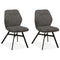 MX Sofa Eetkamerstoel Jaimie - Antraciet (set van 2 stoelen)