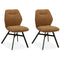 MX Sofa Eetkamerstoel Jaimie - Cognac (set van 2 stoelen)