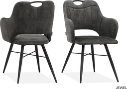 MX Sofa Eetkamerstoel Jewel | kleur: Antraciet