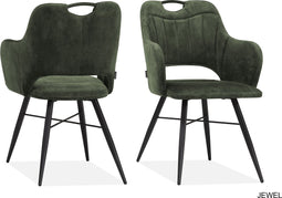 MX Sofa Eetkamerstoel Jewel | kleur: Hunter