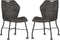 MX Sofa Eetkamerstoel Lee - Antraciet (set van 2 stuks)