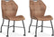 MX Sofa Eetkamerstoel Lee - Cognac (set van 2 stuks)