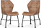 MX Sofa Eetkamerstoel Lee - Cognac (set van 2 stuks)