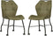 MX Sofa Eetkamerstoel Lee - Olijfgroen (set van 2 stuks)