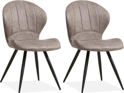 MX Sofa Eetkamerstoel Magic - Pebble (set van 2 stuks)