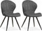 MX Sofa Eetkamerstoel Magic - Steel (set van 2 stuks)