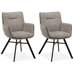MX Sofa Eetkamerstoel Maisie - Dolphin (set van 2 stoelen)