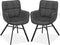 MX Sofa Eetkamerstoel Marcon - Antraciet (set van 2 stuks)