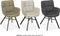 MX Sofa Eetkamerstoel Marcon - Antraciet (set van 2 stuks)