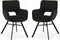 MX Sofa Eetkamerstoel Mercury - Black (set van 2 stoelen)