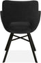 MX Sofa Eetkamerstoel Mercury - Black (set van 2 stoelen)