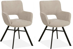 MX Sofa Eetkamerstoel Mercury - Toffee (set van 2 stoelen)