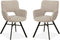 MX Sofa Eetkamerstoel Mercury - Toffee (set van 2 stoelen)
