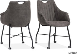 MX Sofa Eetkamerstoel Metric | kleur: Antraciet