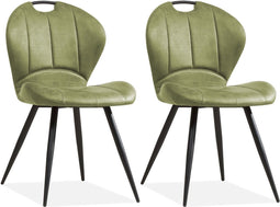 MX Sofa Eetkamerstoel Miracle - Olive (set van 2 stuks)