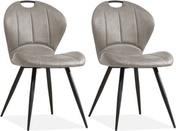 MX Sofa Eetkamerstoel Miracle - Pebble (set van 2 stuks)