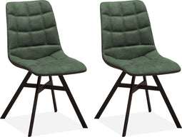 MX Sofa Eetkamerstoel Nynke - Mosgroen (set van 2 stoelen)