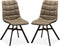 MX Sofa Eetkamerstoel Nynke - Taupe (set van 2 stoelen)