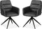 MX Sofa Eetkamerstoel Paco - Antraciet (set van 2 stoelen)