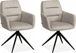 MX Sofa Eetkamerstoel Paco - Sand (set van 2 stoelen)