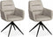 MX Sofa Eetkamerstoel Paco - Sand (set van 2 stoelen)
