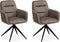 MX Sofa Eetkamerstoel Paco - Taupe (set van 2 stoelen)