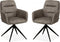 MX Sofa Eetkamerstoel Paco - Taupe (set van 2 stoelen)