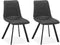 MX Sofa Eetkamerstoel Pluto - Antraciet (set van 2 stuks)