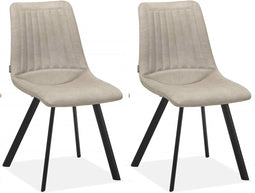 MX Sofa Eetkamerstoel Pluto - Sand (set van 2 stuks)