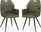 MX Sofa Eetkamerstoel Puck - Mosgroen (set van 2 stoelen)