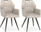 MX Sofa Eetkamerstoel Puck - Sand (set van 2 stoelen)