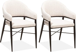 MX Sofa Eetkamerstoel Roma - Pearl (set van 2 stuks)
