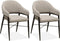 MX Sofa Eetkamerstoel Roma - Toffee (set van 2 stuks)