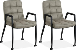 MX Sofa Eetkamerstoel Ryan - Grey (set van 2 stoelen)