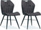 MX Sofa Eetkamerstoel Scala luxor kleur: Antraciet (set van 2 stoelen)