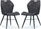 MX Sofa Eetkamerstoel Scala luxor kleur: Antraciet (set van 2 stoelen)