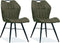 MX Sofa Eetkamerstoel Scala luxor kleur: Moss (set van 2 stoelen)