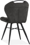 MX Sofa Eetkamerstoel Splash luxor - kleur: Antraciet (set van 2 stoelen)