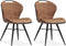 MX Sofa Eetkamerstoel Splash luxor - kleur: Cognac (set van 2 stoelen)