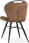 MX Sofa Eetkamerstoel Splash luxor - kleur: Cognac (set van 2 stoelen)