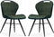 MX Sofa Eetkamerstoel Splash luxor - kleur: Moss (set van 2 stoelen)
