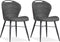 MX Sofa Eetkamerstoel Talent luxor - kleur Antraciet (set van 2 stoelen)