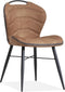 MX Sofa Eetkamerstoel Talent luxor kleur: Cognac (set van 2 stoelen)