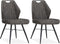 MX Sofa Eetkamerstoel Torro luxor kleur: Antraciet (set van 2 stoelen)