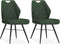 MX Sofa Eetkamerstoel Torro luxor kleur: Mosgroen (set van 2 stoelen)