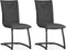 MX Sofa Stoel Amara - antraciet (set van 2 stoelen)